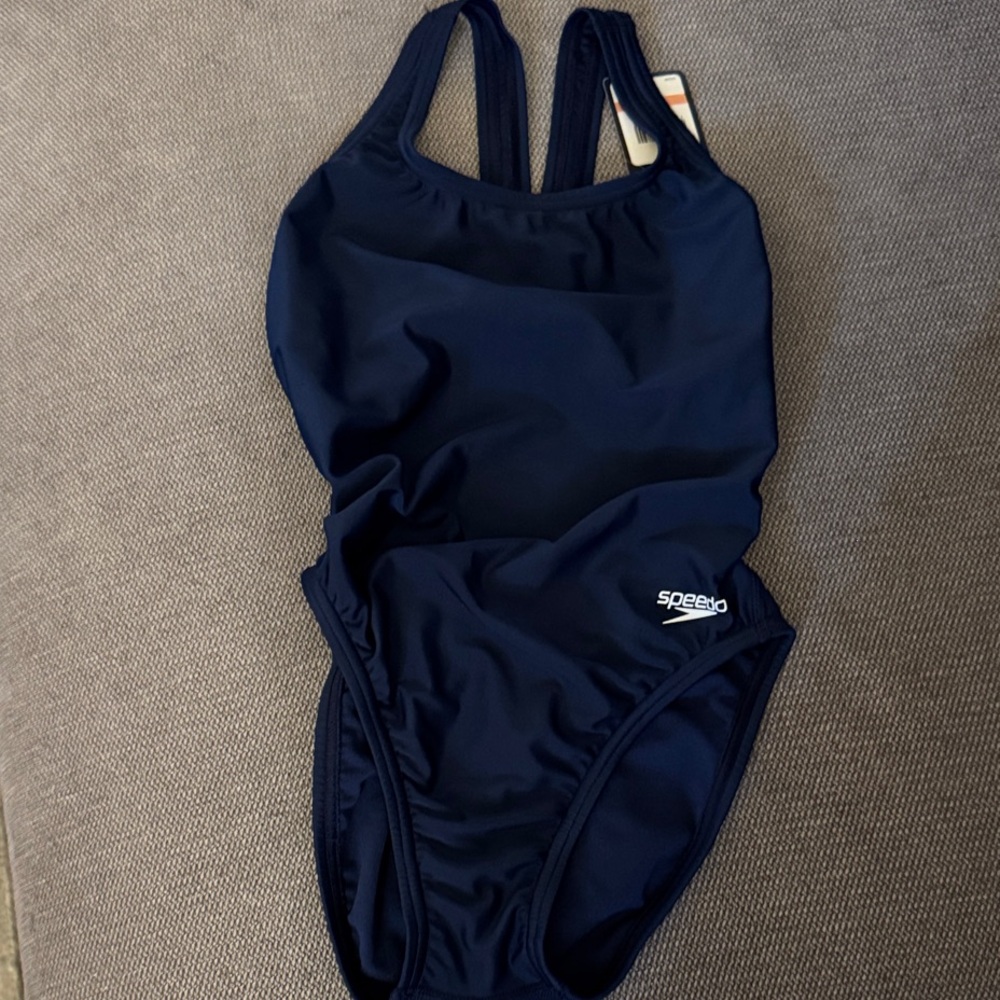 Speedo Women's Dark Blue One Piece Swimsuit